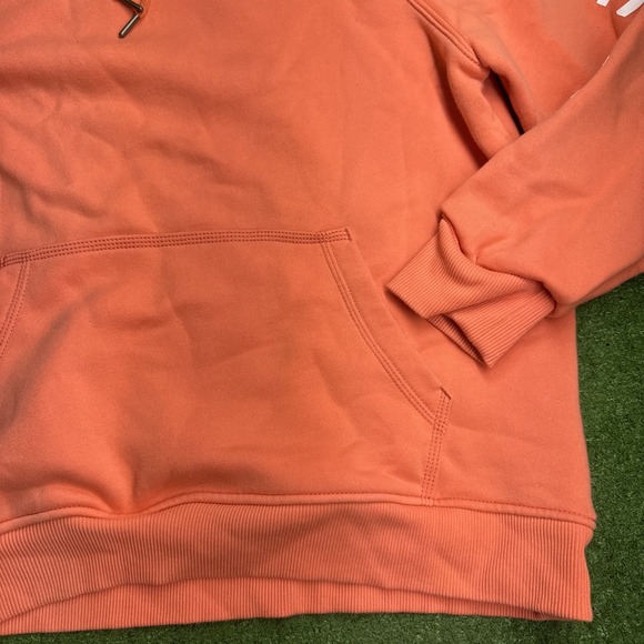 Carhartt Women's Relaxed Fit Midweight Hoodie - Size XL(16-18) Salmon / Orange - Picture 5 of 9